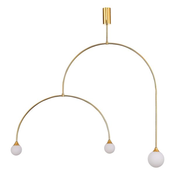 SL1187.203.03 Светильник подвесной ST-Luce Золотистый/Белый G9 3*5W 4000K VIVE — изображение 2