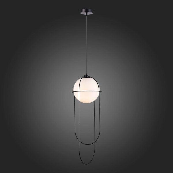 SL1189.403.01 Подвес ST-Luce Черный/Опал E27 1*60W BEATA — изображение 2