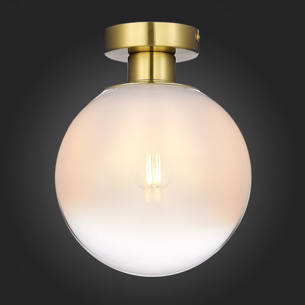 SL1190.202.01 Светильник потолочный ST-Luce Золотистый/Прозрачно-белый E27 1*60W CASSIUS — изображение 2