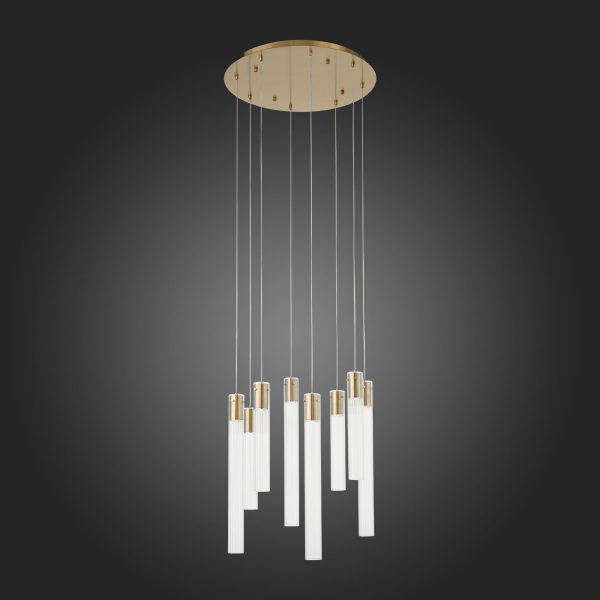 SL1229.303.08 Люстра подвесная ST-Luce Латунь/Прозрачный GU10 8*5W TERNI — изображение 2