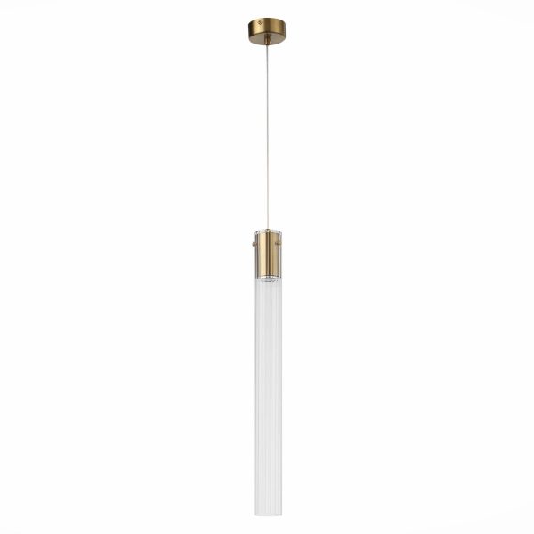 SL1229.313.01 Подвес ST-Luce Латунь/Прозрачный GU10 1*5W TERNI — изображение 4
