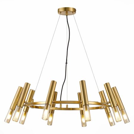 SL1236.203.10 Люстра подвесная ST-Luce Золотистый/Коньячный