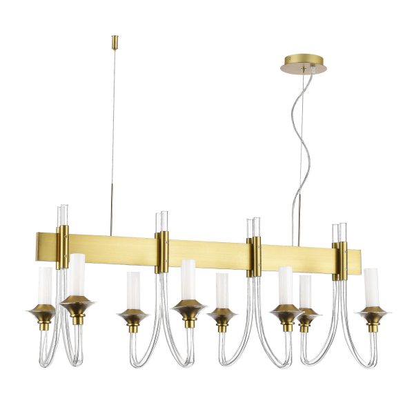 SL1241.213.08 Люстра подвесная ST-Luce Золотистый/Белый E14 8*40W VETRANO — изображение 2