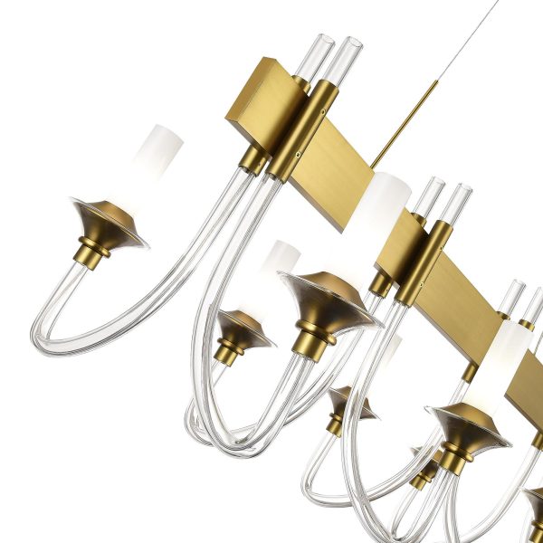 SL1241.213.08 Люстра подвесная ST-Luce Золотистый/Белый E14 8*40W VETRANO — изображение 3