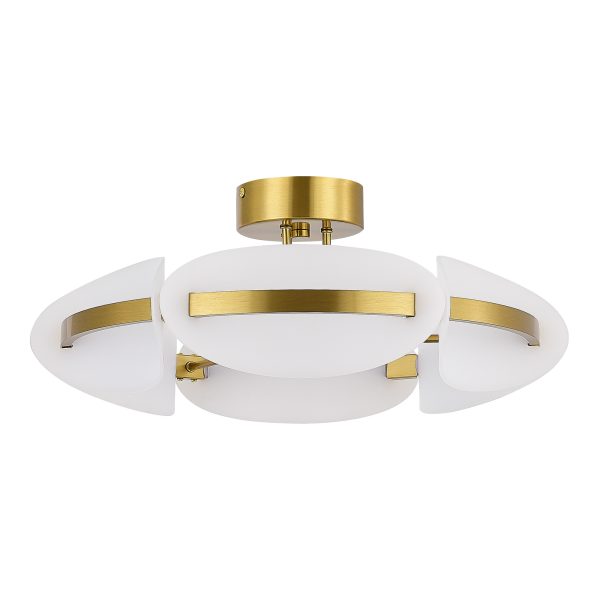 sl1304.302.45-svetilnik-potolochnyj-st-luce-latunbelyj-led-145w-3000k-etoile-1 SL1304.302.45 Светильник потолочный ST-Luce латунь/белый LED 1*45W 3000K ETOILE — изображение 2