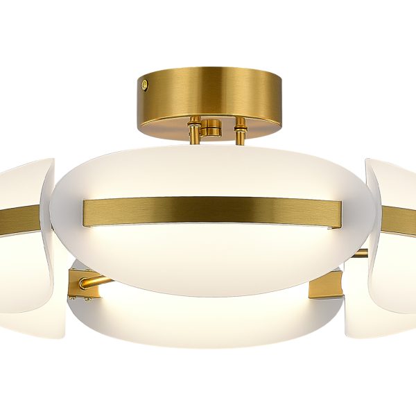 sl1304.302.45-svetilnik-potolochnyj-st-luce-latunbelyj-led-145w-3000k-etoile-3 SL1304.302.45 Светильник потолочный ST-Luce латунь/белый LED 1*45W 3000K ETOILE — изображение 4