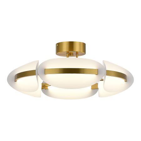 SL1304.302.45 Светильник потолочный ST-Luce латунь/белый LED 1*45W 3000K ETOILE