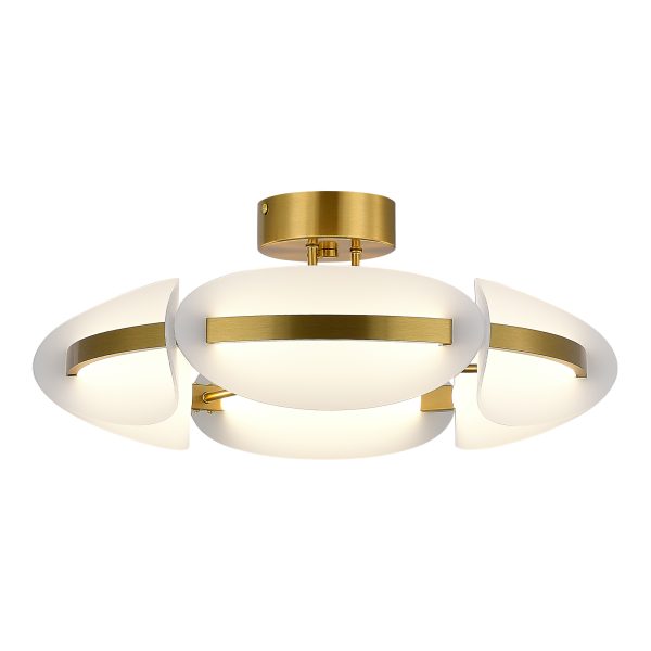 SL1304.302.45 Светильник потолочный ST-Luce латунь/белый LED 1*45W 3000K ETOILE SL1304.302.45 Светильник потолочный ST-Luce латунь/белый LED 1*45W 3000K ETOILE