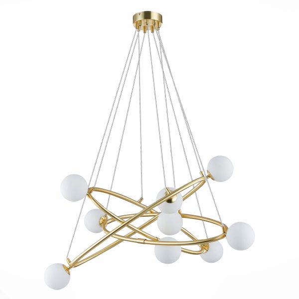 SL1508.203.09 Люстра подвесная ST-Luce Золотистый/Белый G9 9*5W RIALTO — изображение 4