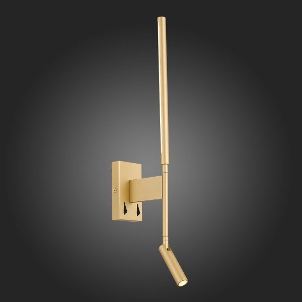 SL1580.201.02 Светильник настенный ST-Luce Матовое золото/Белый LED 2*6+3W 3200K RALIO — изображение 2