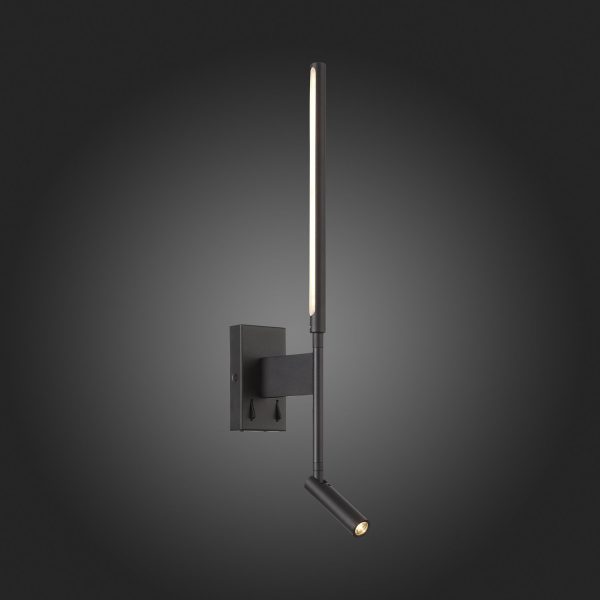 SL1580.401.02 Светильник настенный ST-Luce Черный/Белый LED 2*6+3W 3200K RALIO — изображение 2