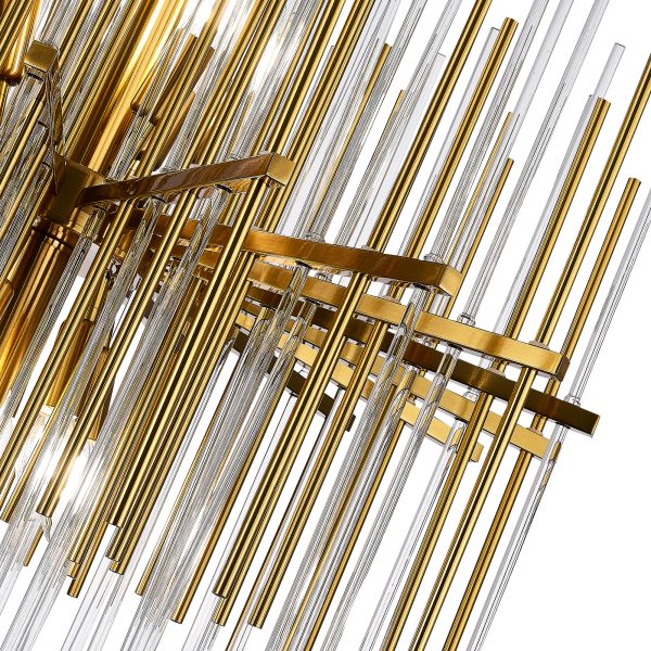 SL1628.303.12 Люстра подвесная ST-Luce Латунь/Прозрачный, Латунь E14 12*40W TERAMO — изображение 5