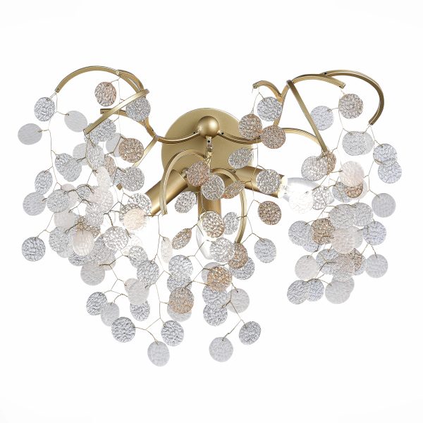 sl1650.301.03-bra-st-luce-latunprozrachnyj-zolotoj-g9-35w-ravello-2 SL1650.301.03 Бра ST-Luce Латунь/Прозрачный, Золотой G9 3*5W RAVELLO — изображение 3