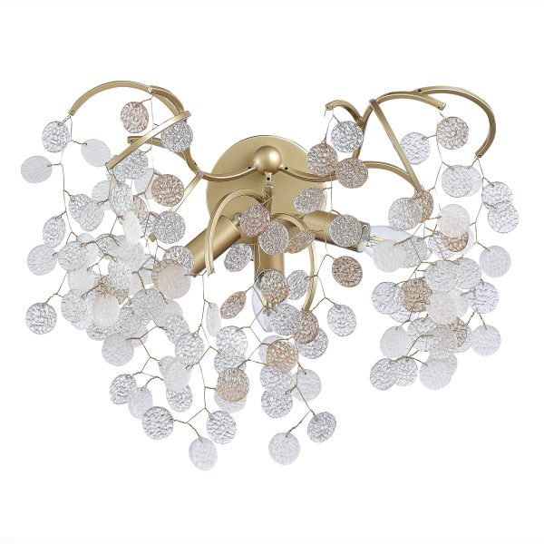sl1650.301.03-bra-st-luce-latunprozrachnyj-zolotoj-g9-35w-ravello-3 SL1650.301.03 Бра ST-Luce Латунь/Прозрачный, Золотой G9 3*5W RAVELLO — изображение 4