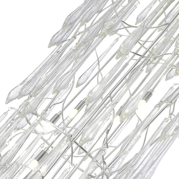 SL1660.103.25 Светильник подвесной ST-Luce Хром/Хром, Прозрачный G9 25*5W 4000K TEARDROPS — изображение 3