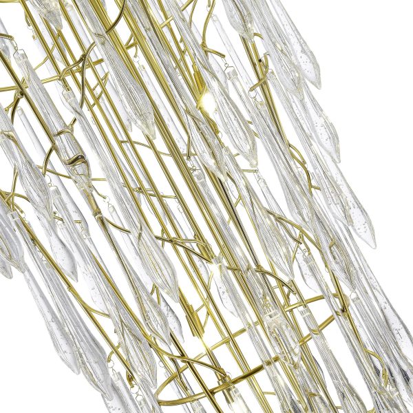 SL1660.203.25 Светильник подвесной ST-Luce Шампань/Шампань, Прозрачный G9 25*5W 4000K TEARDROPS — изображение 3