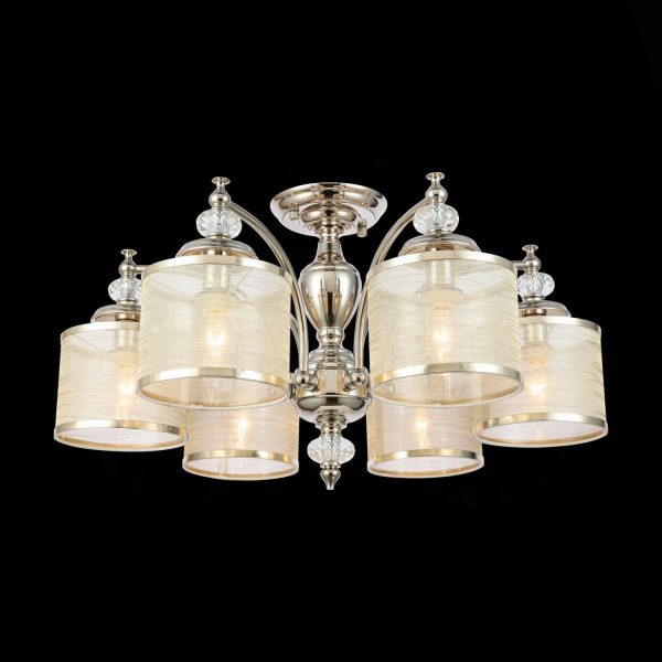 SL1750.102.06 Люстра потолочная ST-Luce Никель/Золотистый E14 6*40W CORESIA SL1750.102.06 Люстра потолочная ST-Luce Никель/Золотистый E14 6*40W CORESIA