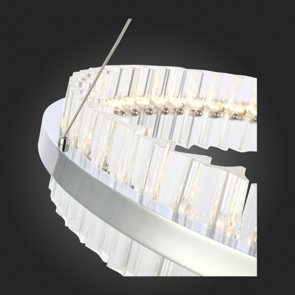 SL383.123.01 Светильник подвесной ST-Luce Хром/Прозрачный LED 1*60W 3000K CHERIO — изображение 5