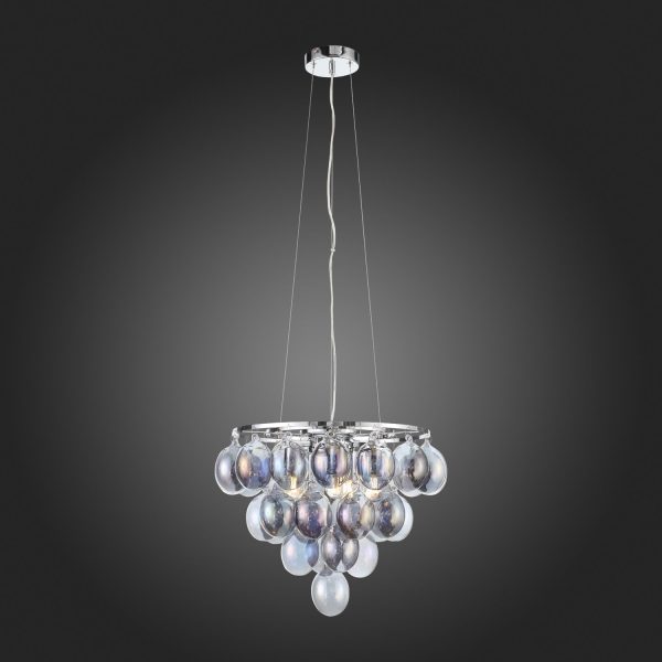 SL432.703.05 Люстра подвесная ST-Luce Хром/Перламутровый E27 5*60W SOSPIRO — изображение 2