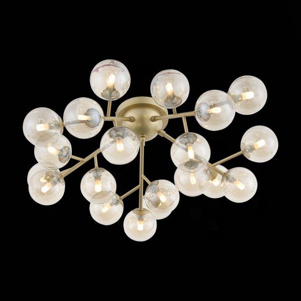 SL438.202.20 Люстра потолочная ST-Luce Золотистый/Коньячный G9 20*5W PALLЕRE — изображение 4