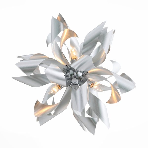 SL453.003.06E Люстра подвесная ST-Luce Алюминий/Алюминий E14 6*40W SPIRAGLIO — изображение 3