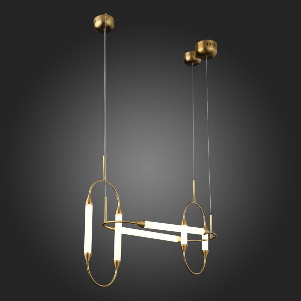 SL6004.303.06 Светильник подвесной ST-Luce Латунь/Белый LED 6*6W 3000K OLBIA — изображение 2