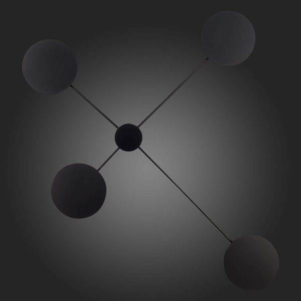 SL6006.401.04 Светильник настенно-потолочный ST-Luce Черный/Черный LED 4*5W 3000K TONDO — изображение 2