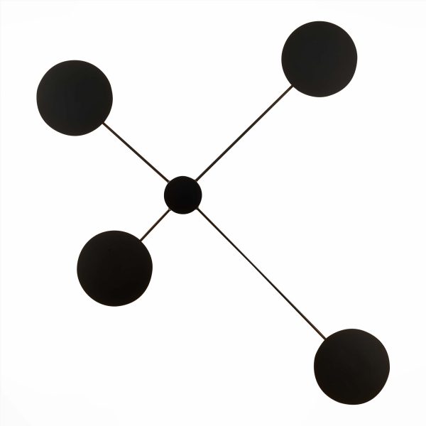 sl6006.401.04-svetilnik-nastenno-potolochnyj-st-luce-chernyjchernyj-led-45w-3000k-tondo-3 SL6006.401.04 Светильник настенно-потолочный ST-Luce Черный/Черный LED 4*5W 3000K TONDO — изображение 4