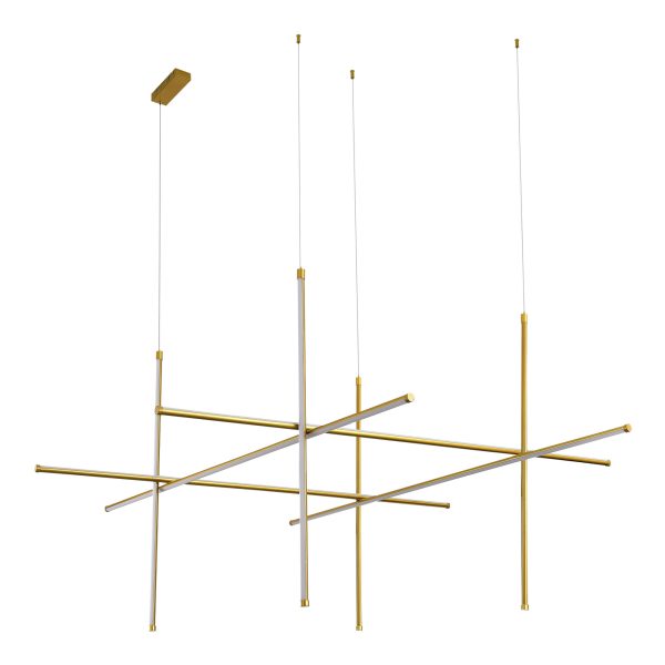 SL6207.203.150 Светильник подвесной ST-Luce Матовое золото LED 1*150W 3000K RETICO — изображение 2