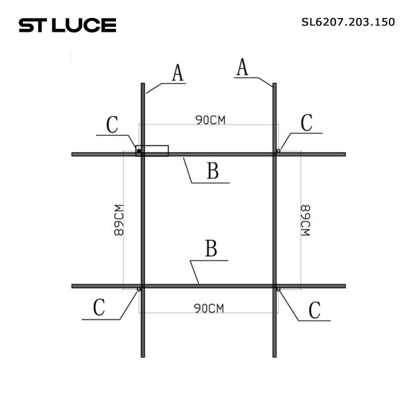 SL6207.203.150 Светильник подвесной ST-Luce Матовое золото LED 1*150W 3000K RETICO — изображение 5