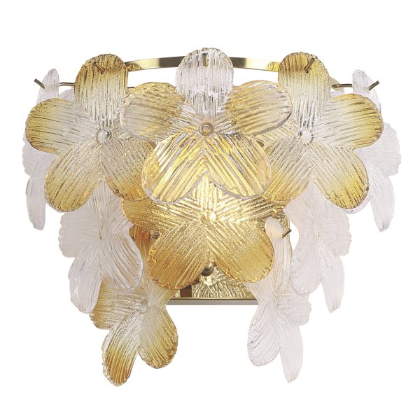 SL6240.201.02 Светильник настенный ST-Luce золотистый/Прозрачный, январный E14 2*60W TENDER — изображение 3