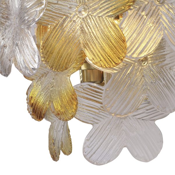 SL6240.201.02 Светильник настенный ST-Luce золотистый/Прозрачный, январный E14 2*60W TENDER — изображение 5