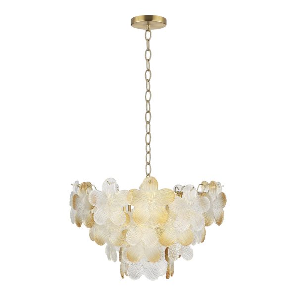 SL6240.203.06 Светильник подвесной ST-Luce золотистый/Прозрачный, янтарный E14 6*60W TENDER — изображение 3