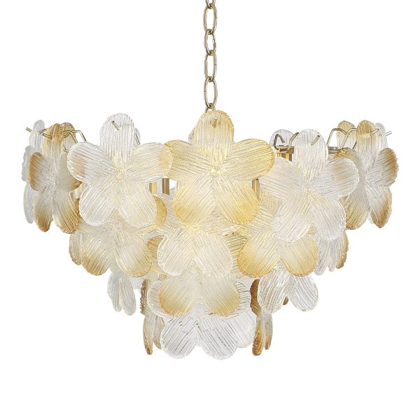 SL6240.203.06 Светильник подвесной ST-Luce золотистый/Прозрачный, янтарный E14 6*60W TENDER — изображение 4