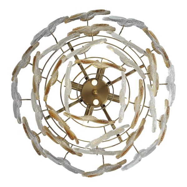 SL6240.203.06 Светильник подвесной ST-Luce золотистый/Прозрачный, янтарный E14 6*60W TENDER — изображение 5