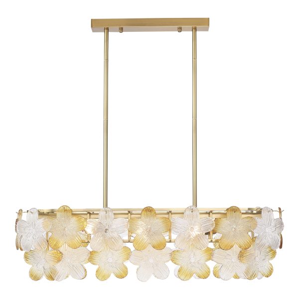 SL6240.203.08 Светильник подвесной ST-Luce золотистый/Прозрачный, янтарный E14 8*60W TENDER — изображение 3