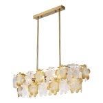 SL6240.203.08 Светильник подвесной ST-Luce золотистый/Прозрачный, янтарный E14 8*60W TENDER — изображение 4