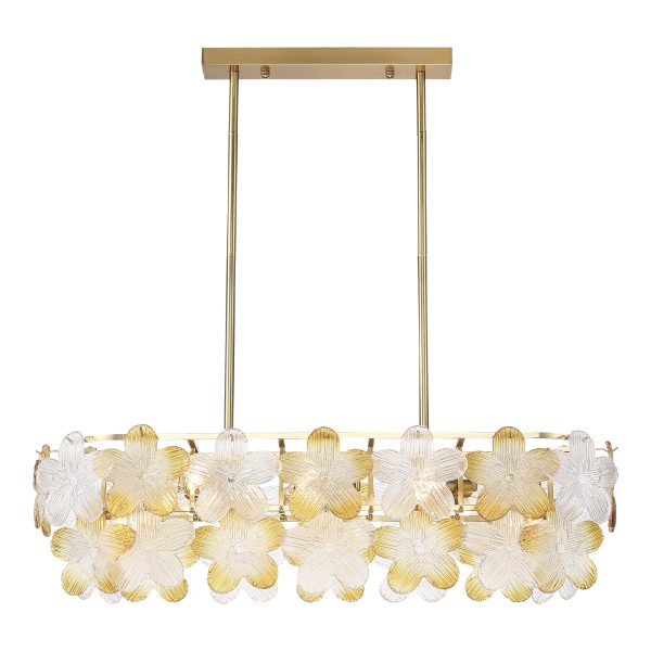 SL6240.203.08 Светильник подвесной ST-Luce золотистый/Прозрачный SL6240.203.08 Светильник подвесной ST-Luce золотистый/Прозрачный