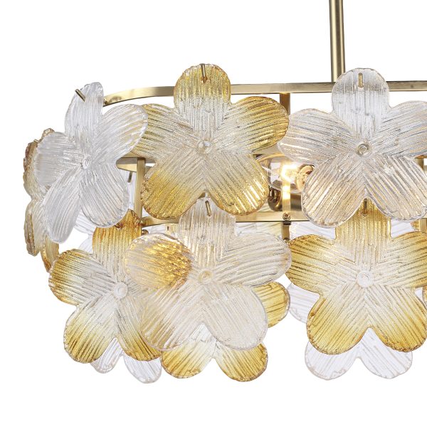 SL6240.203.08 Светильник подвесной ST-Luce золотистый/Прозрачный, январный E14 8*60W TENDER — изображение 5