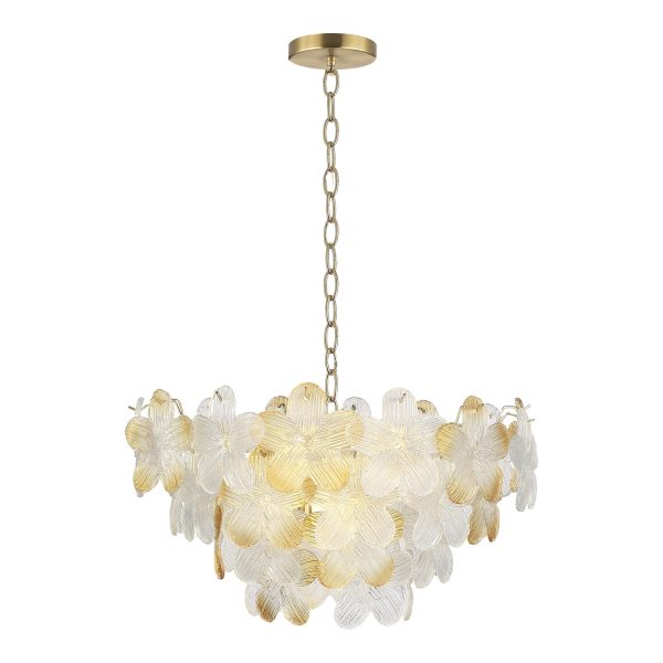 SL6240.203.12 Светильник подвесной ST-Luce золотистый/Прозрачный, янтарный E14 12*60W TENDER — изображение 3