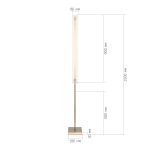 SL6245.205.01 Светильник напольный ST-Luce золотистый/Прозрачный LED 1*20W 4000K FAGY — изображение 5