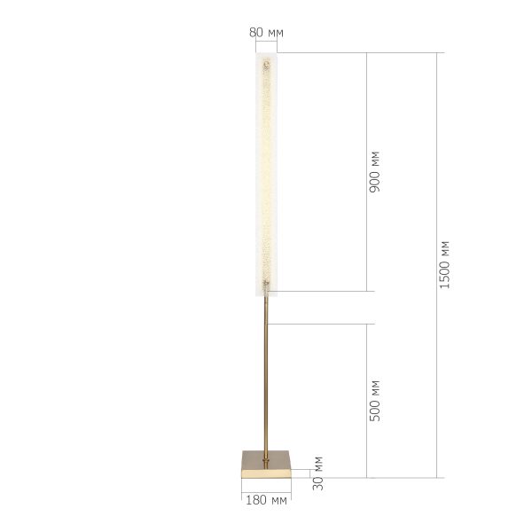 sl6245.205.01-svetilnik-napolnyj-st-luce-zolotistyjprozrachnyj-led-120w-4000k-fagy-4 SL6245.205.01 Светильник напольный ST-Luce золотистый/Прозрачный LED 1*20W 4000K FAGY — изображение 5