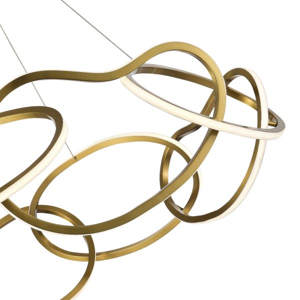 SL6505.203.84 Светильник подвесной ST-Luce Золотистый/Золотистый LED 1*84W 4000K ABRA — изображение 3