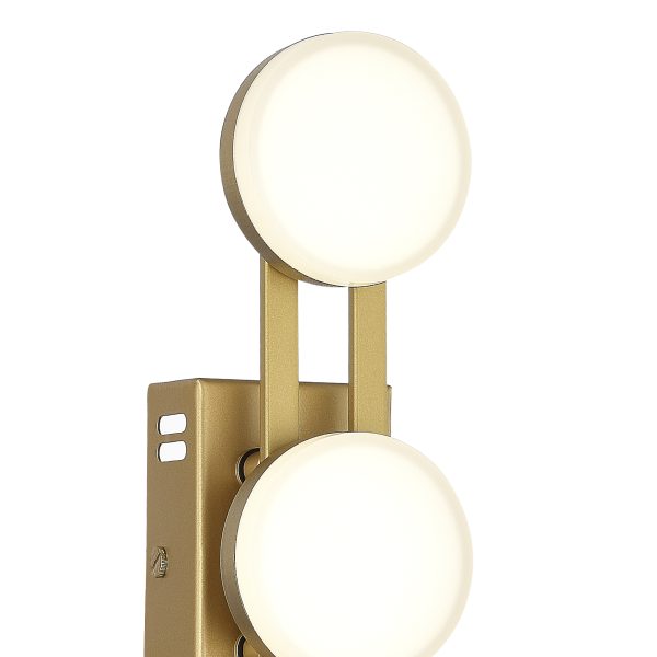 SL6610.201.03 Светильник настенный ST-Luce золотистый/белый LED 1*6W 4000K MONRO — изображение 4