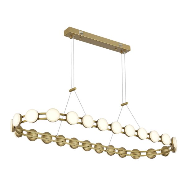 SL6610.203.26 Светильник подвесной ST-Luce золотистый/белый LED 1*50W 4000K MONRO — изображение 4