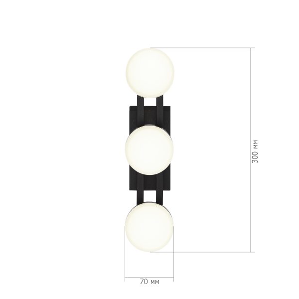 SL6610.401.03 Светильник настенный ST-Luce черный/белый LED 1*6W 4000K MONRO — изображение 3