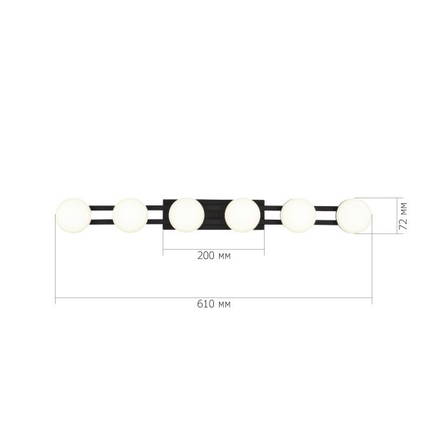 SL6610.401.06 Светильник настенный ST-Luce черный/белый LED 1*12W 4000K MONRO — изображение 4
