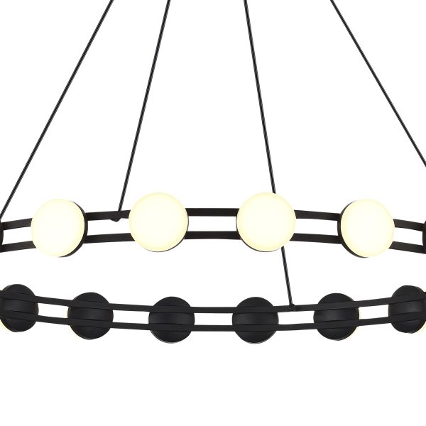 SL6610.403.20 Светильник подвесной ST-Luce черный/белый LED 1*40W 4000K MONRO — изображение 4