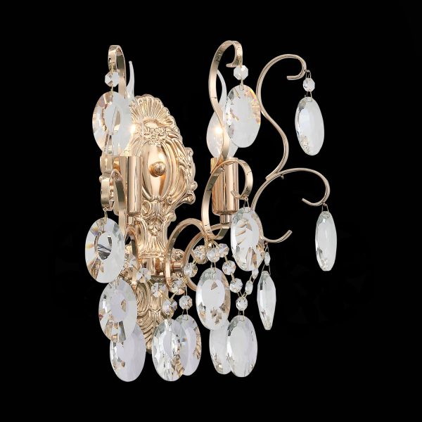 SL846.201.02 Бра ST-Luce Золотистый/Прозрачный E14 2*40W ORECCHINI — изображение 4