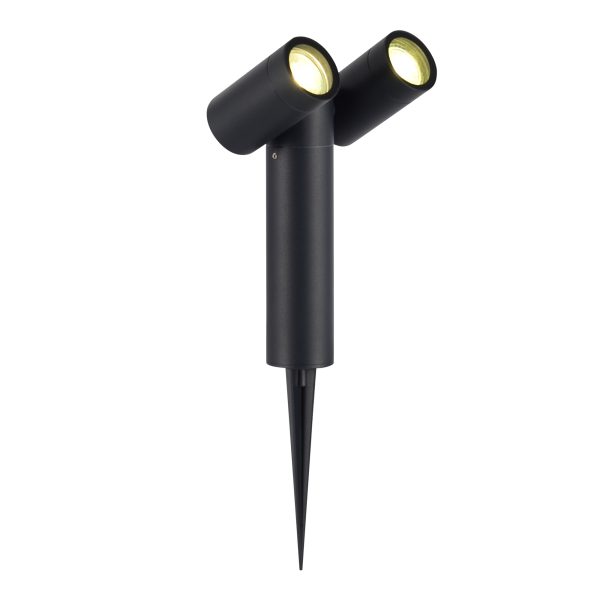 SL9011.405.02 Светильник уличный наземный ST-Luce черный/белый GU10 2*50W ECOLLO — изображение 3